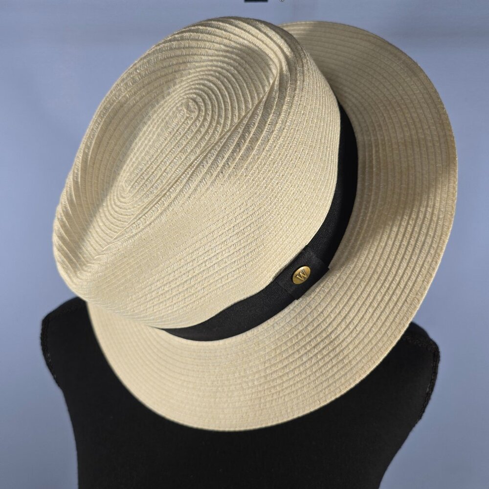 Wallaroo Hat Company Women's Fedora Hat - Cream - Size Adjustable Medium / Large